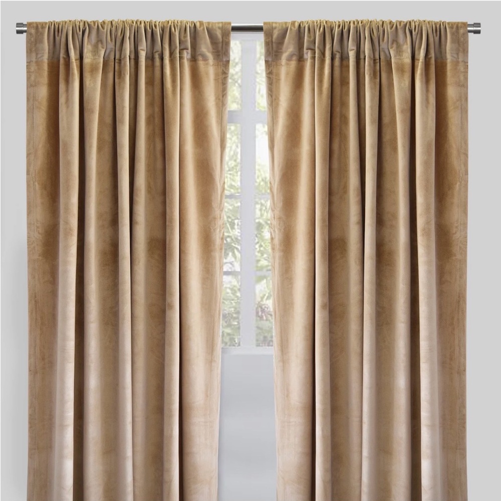 4 Luxurious Khaki Colored Rodeo Home Curtain Panels 54”x 96”